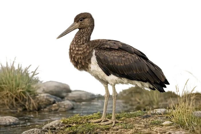 Cigüeña negra — juvenil