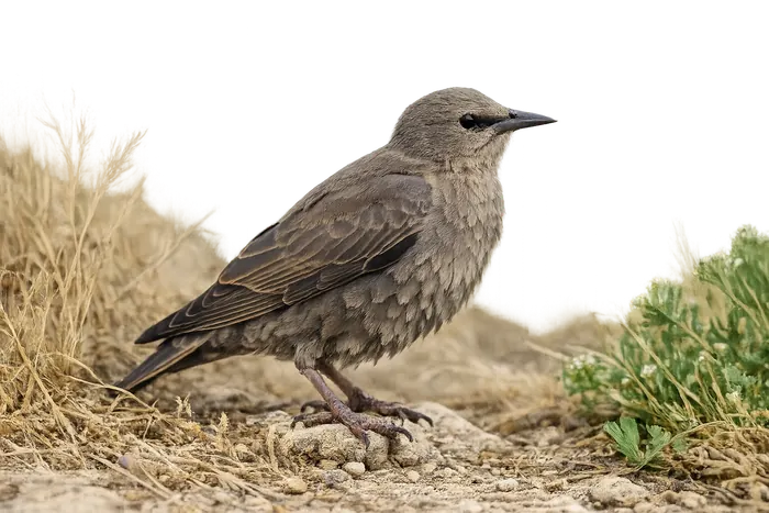 Estornino negro — juvenil