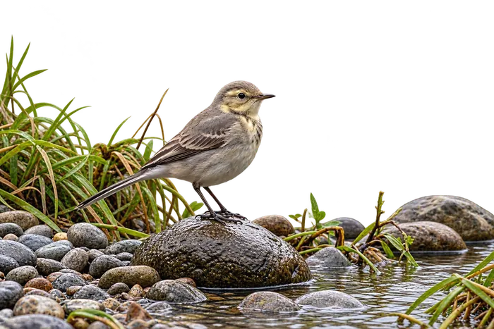 Lavandera blanca — juvenil