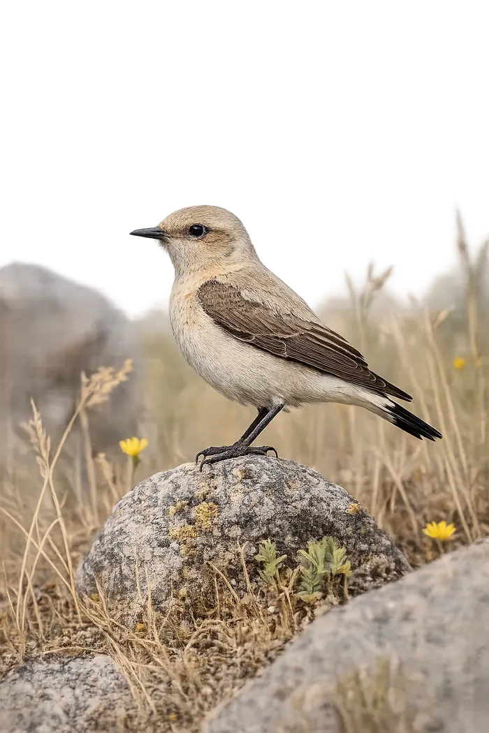 Collalba rubia occidental hembra