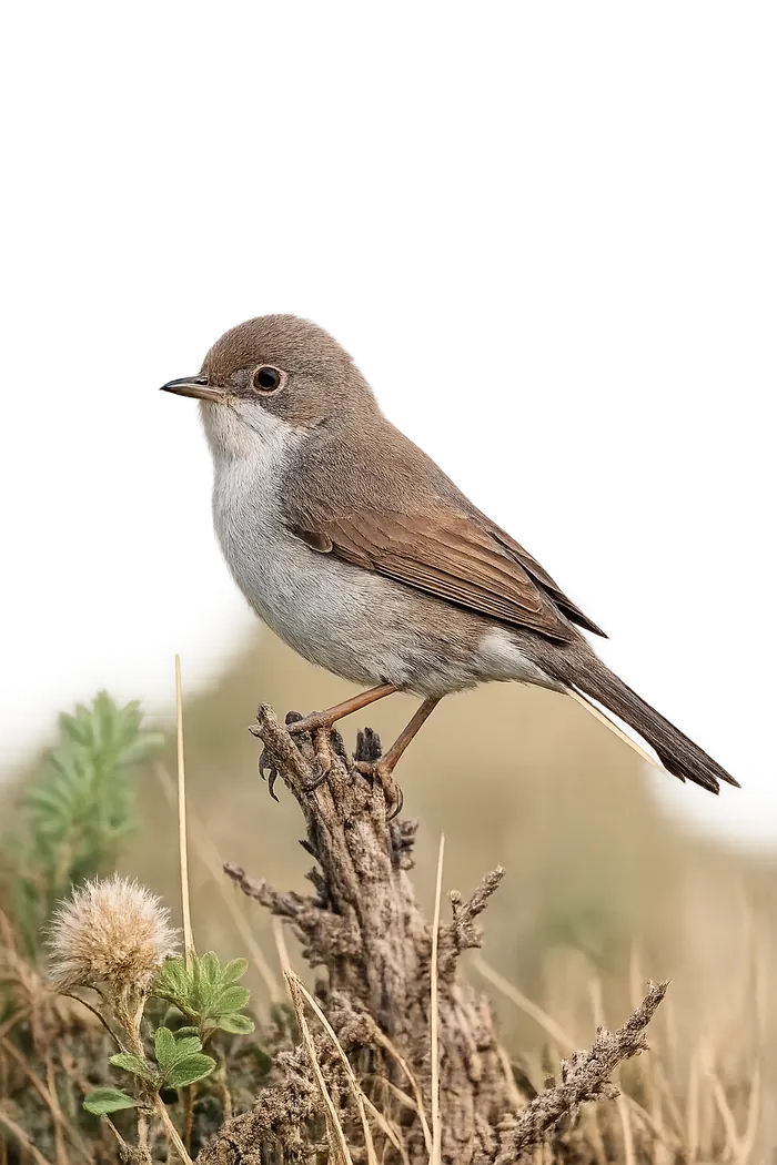 Curruca cabecinegra hembra