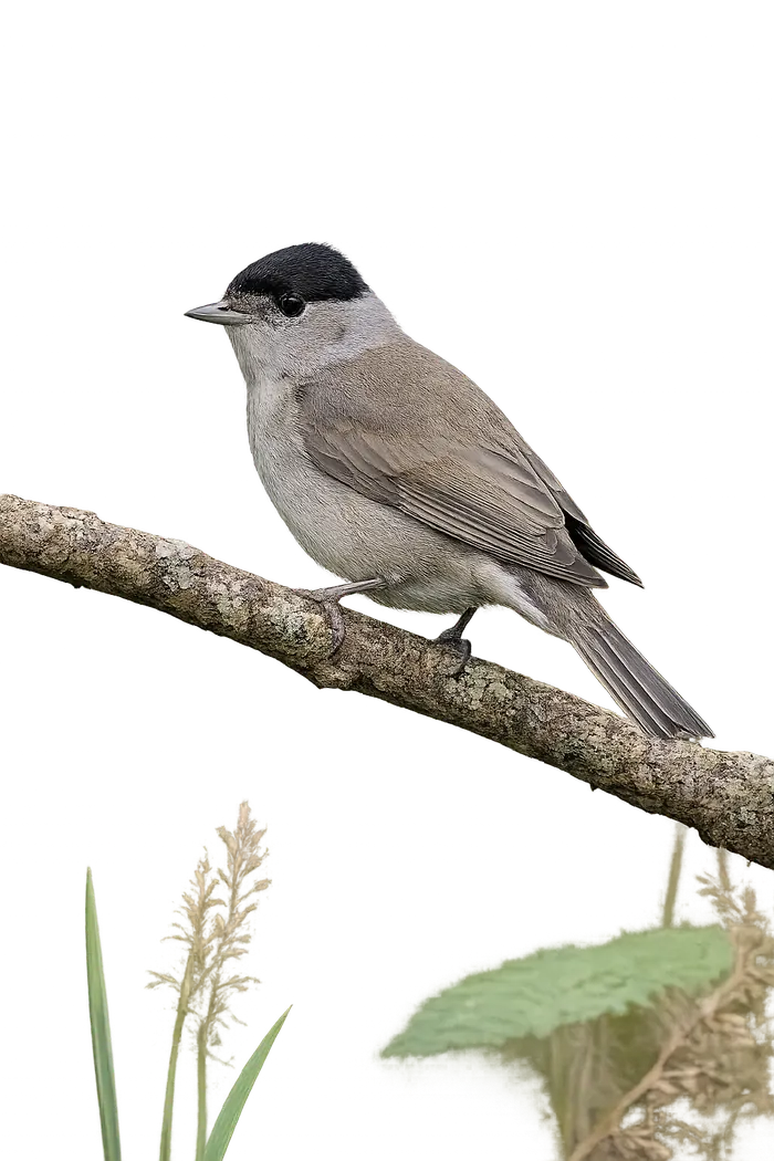 Curruca capirotada macho
