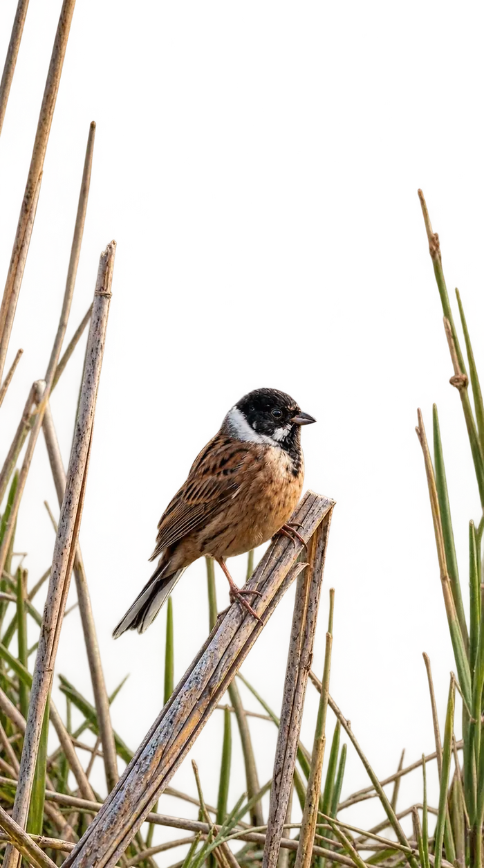 Escribano palustre macho