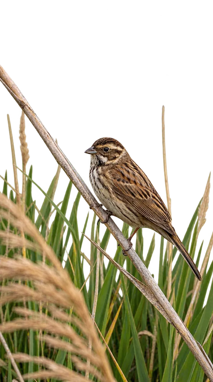 Escribano palustre hembra