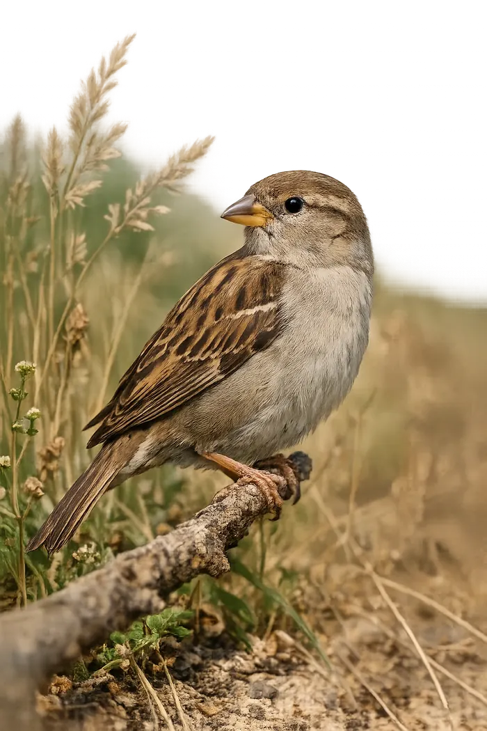 Gorrión común hembra