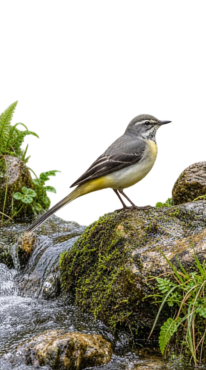Lavandera cascadeña hembra
