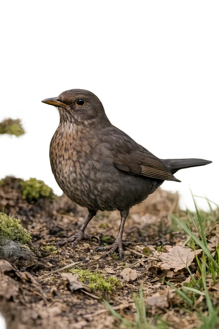 Mirlo común hembra