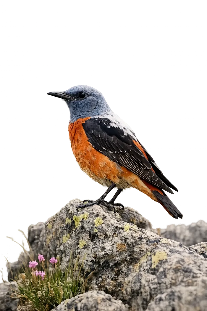 Roquero rojo macho