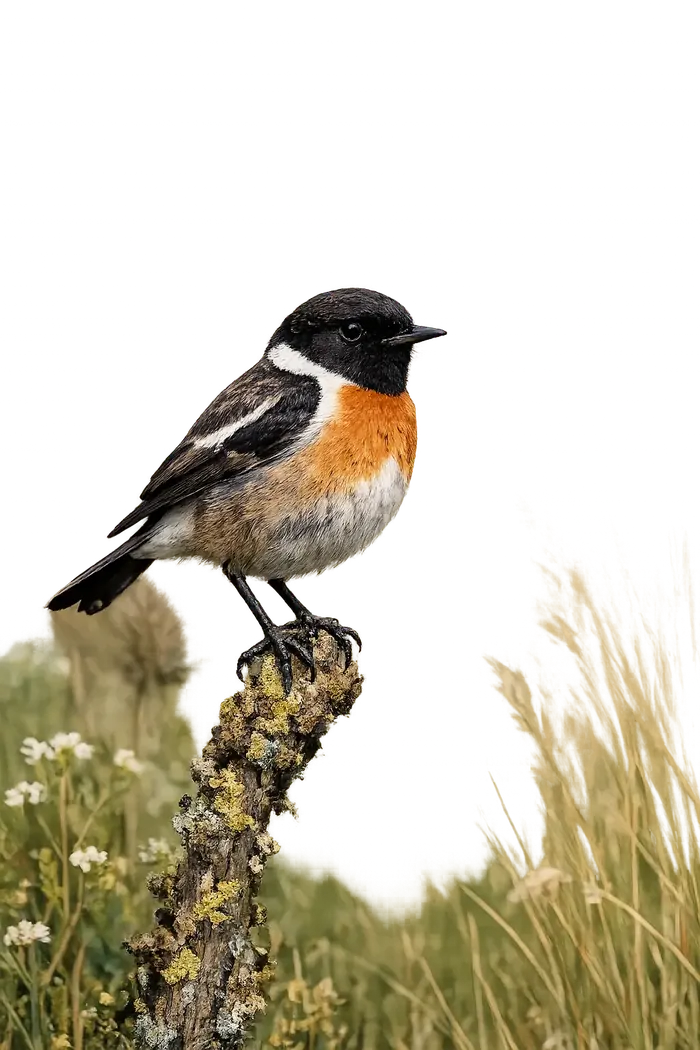Tarabilla europea macho